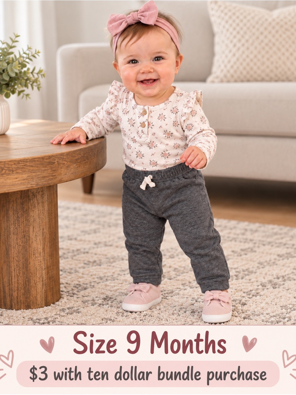 Carter's Gray Sweatpants - 9 Months